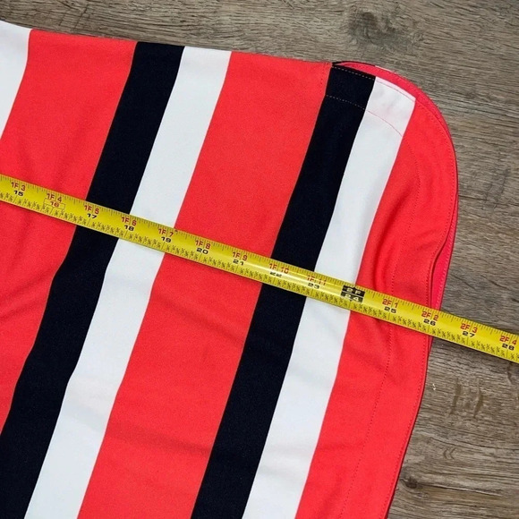 Ann Taylor • Striped Zipper Back Tank Blouse - Picture 6 of 9